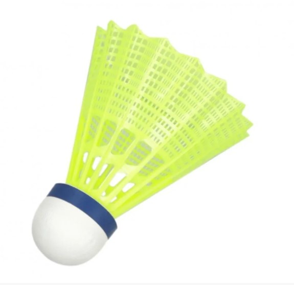 Badmintonové míče plastové Li-Ning 350 žluté s modrým pruhem 3 ks