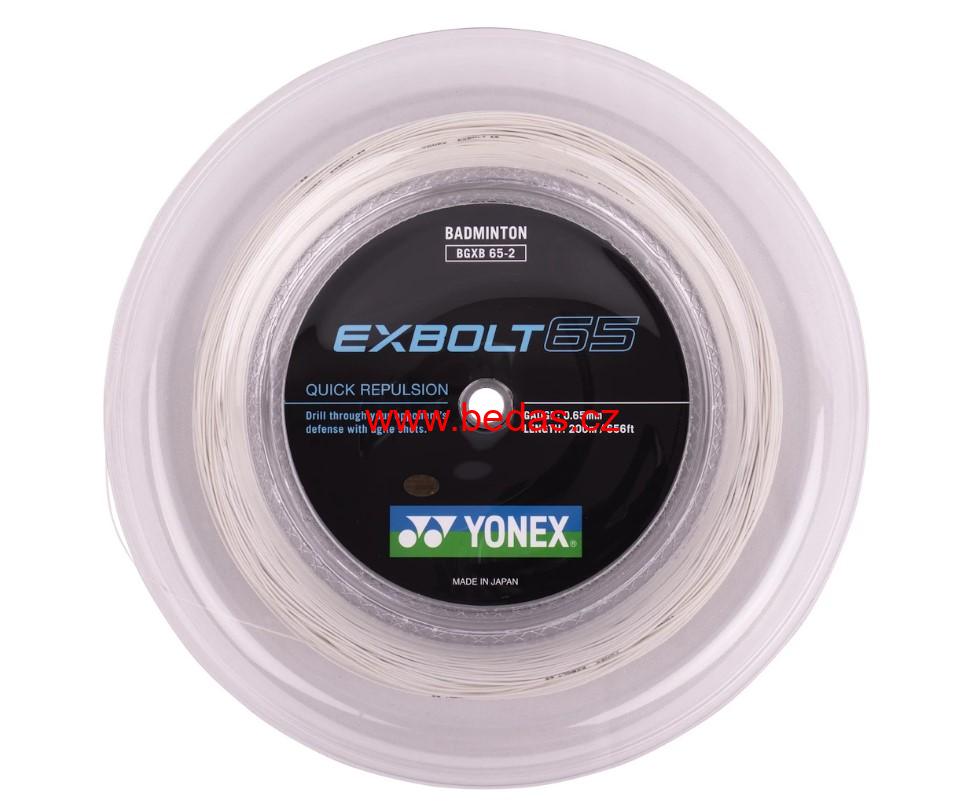 Badmintonový výplet YONEX EXBOLT 65 - 0,65mm 200m WHITE