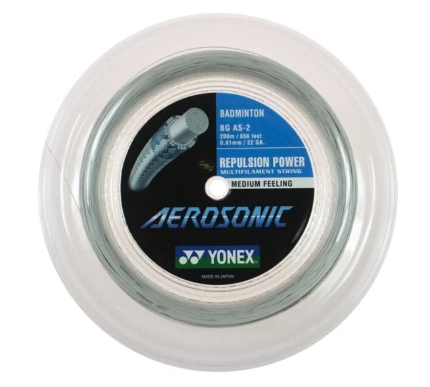 Badmintonový výplet YONEX AEROSONIC - 0,61mm 200m WHITE