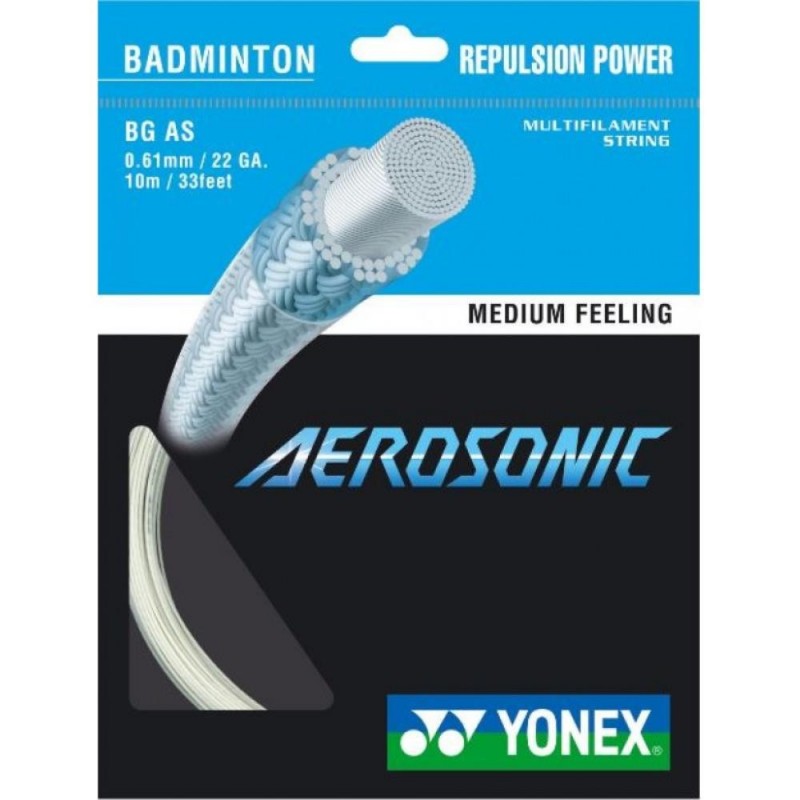 Badmintonový výplet YONEX AEROSONIC - 0,61mm 10m WHITE