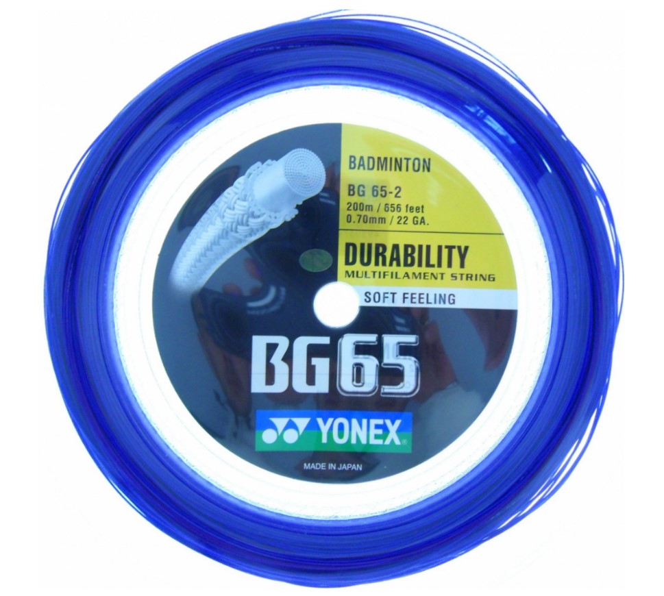 Badmintonový výplet YONEX BG 65 - 0,7mm 200m BLUE
