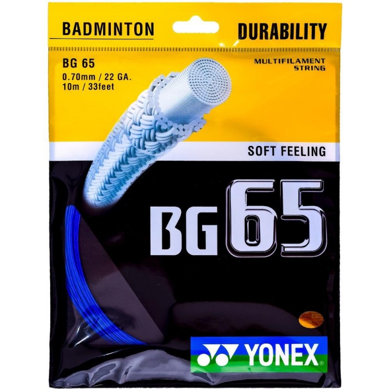 Badmintonový výplet YONEX BG 65 - 0,7mm 10m BLUE