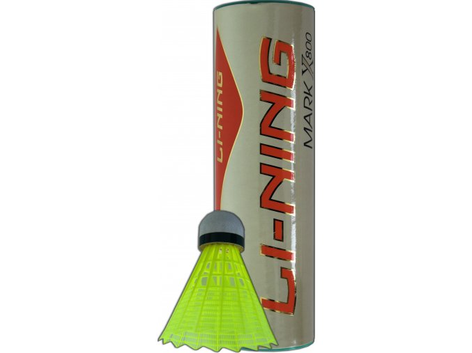 Badmintonové míče plastové Li-Ning 350 žluté s modrým pruhem 3 ks