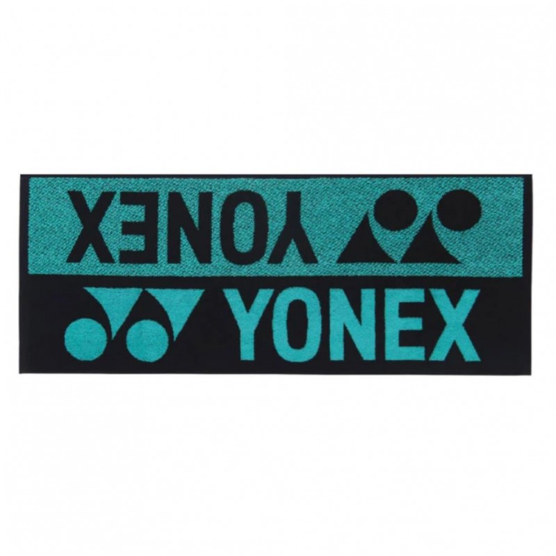 Badmintonový ručník Yonex AC 1110 black/mint 40x100 cm