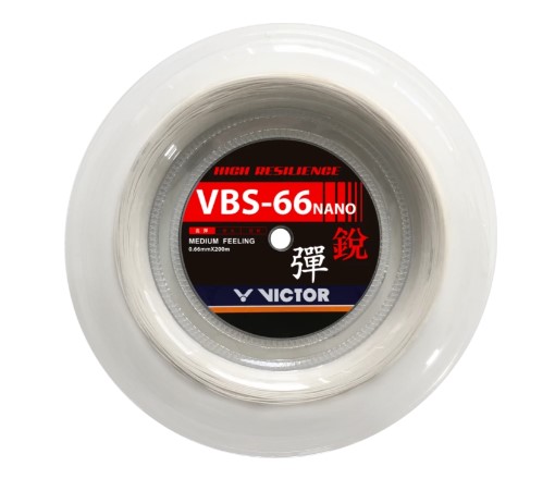 Badmintonový výplet VICTOR VBS-66N - 0,66mm 200m WHITE