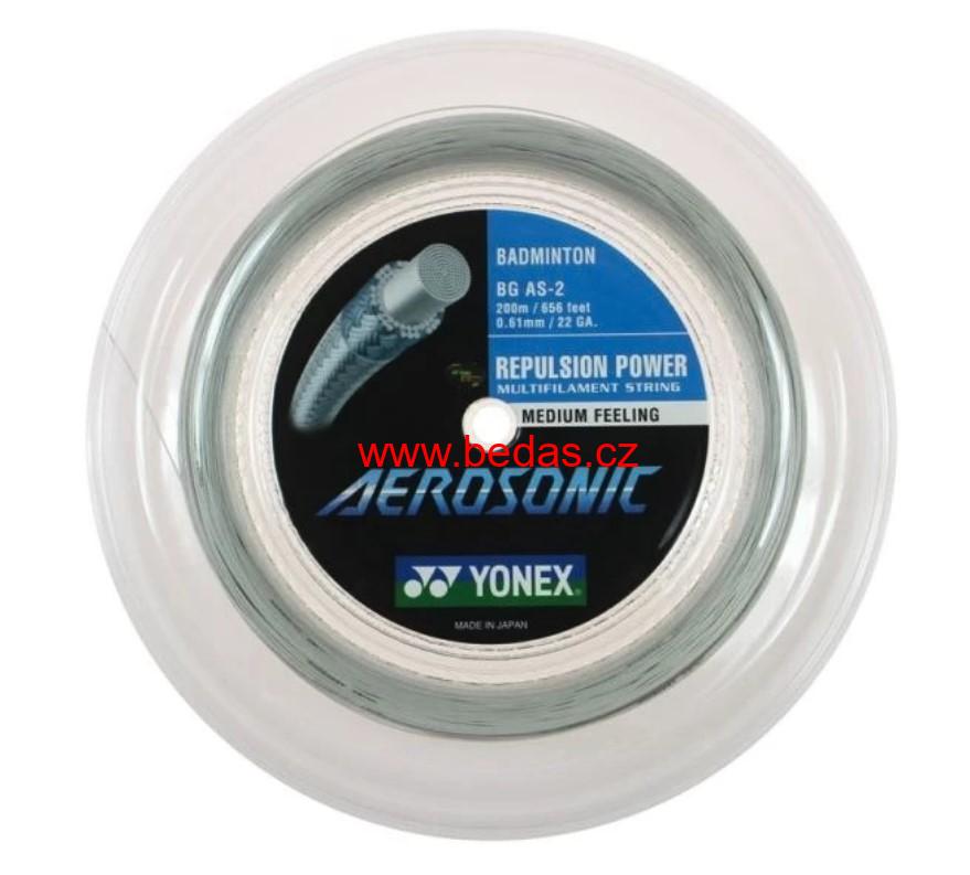 Badmintonový výplet YONEX AEROSONIC - 0,61mm 200m WHITE