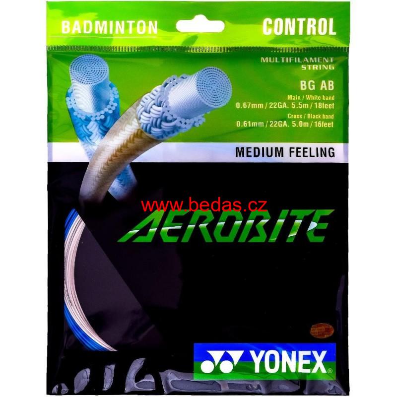 Badmintonový výplet YONEX AEROBITE - 0,67mm 10m WHITE BLUE