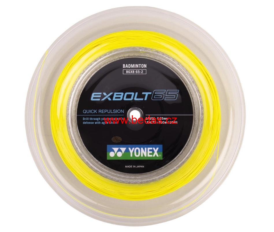 Badmintonový výplet YONEX EXBOLT 65 - 0,65mm 200m YELLOW