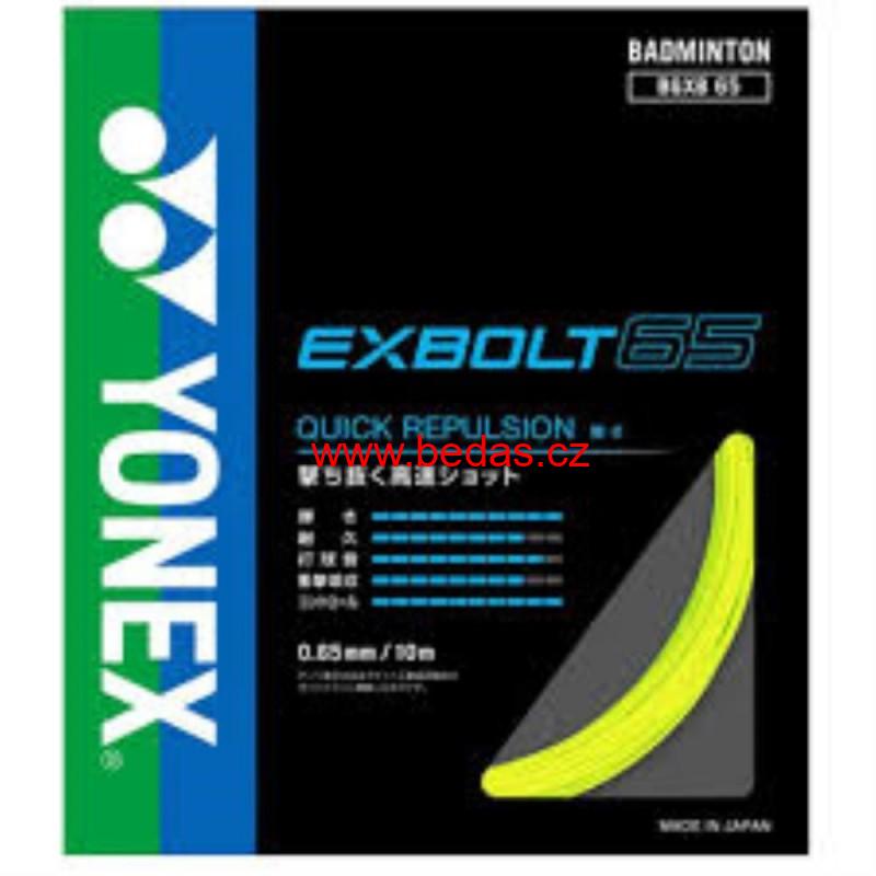 Badmintonový výplet YONEX EXBOLT 65 - 0,65mm 10m YELLOW
