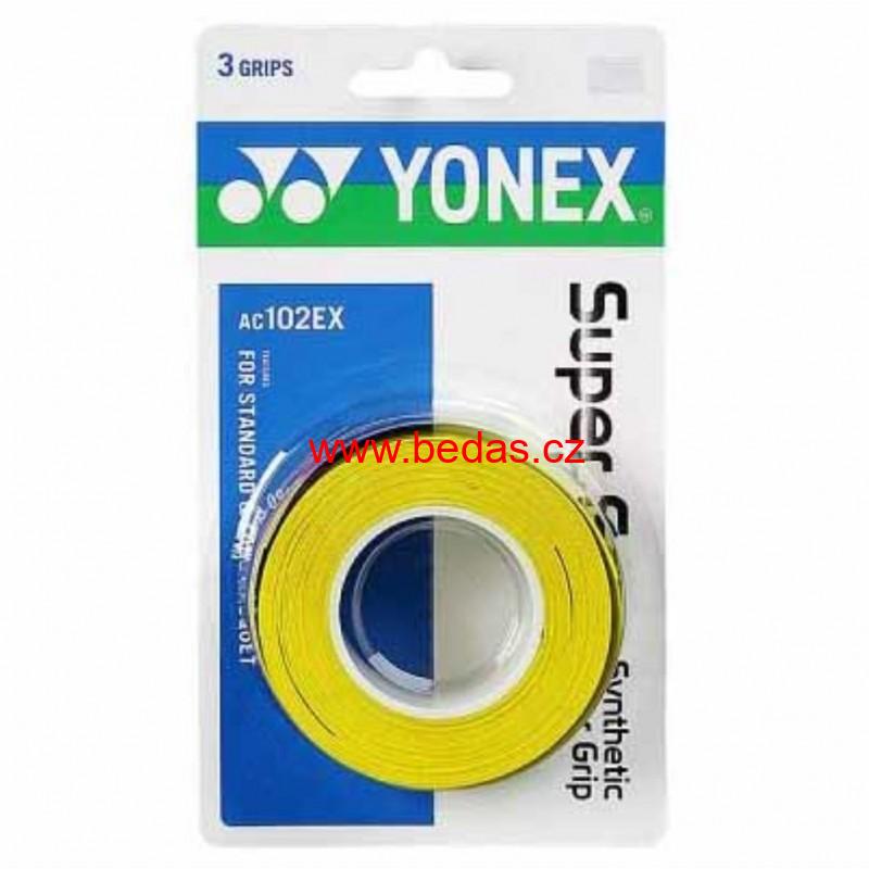 Omotávka na raketu Yonex SUPER GRAP AC102 3 ks YELLOW