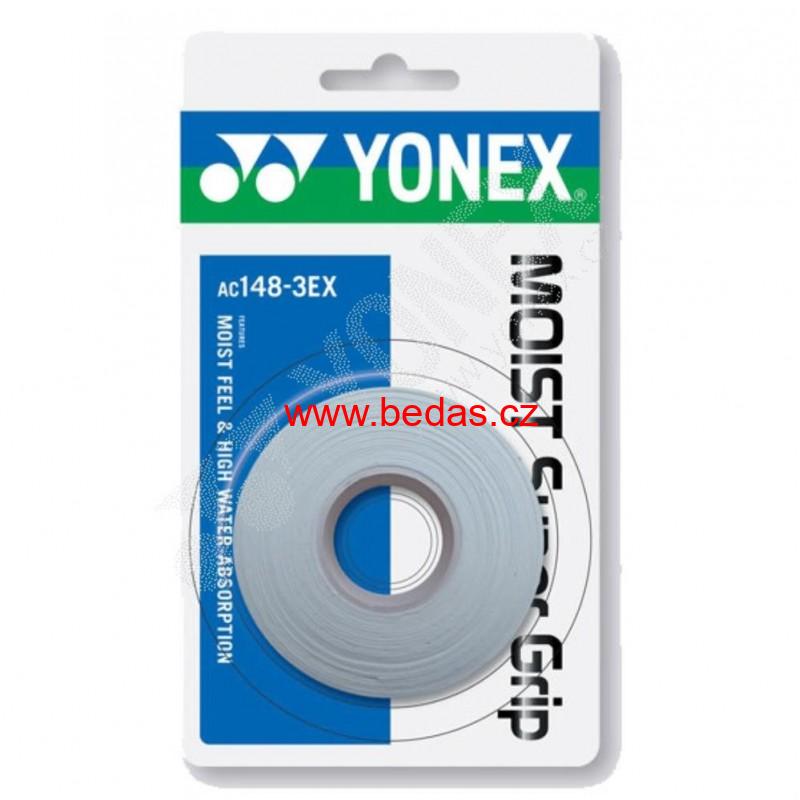 Omotávka na raketu Yonex MOIST SUPER GRAP AC 148 3 ks WHITE