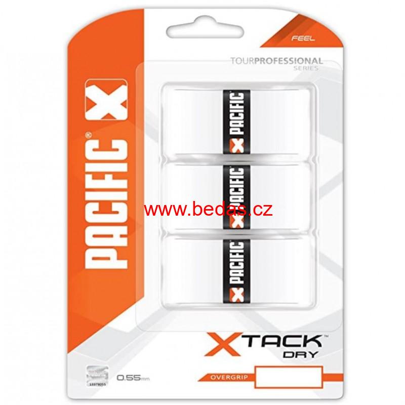 Omotávka na raketu PACIFIC X TACK DRY 3 ks WHITE