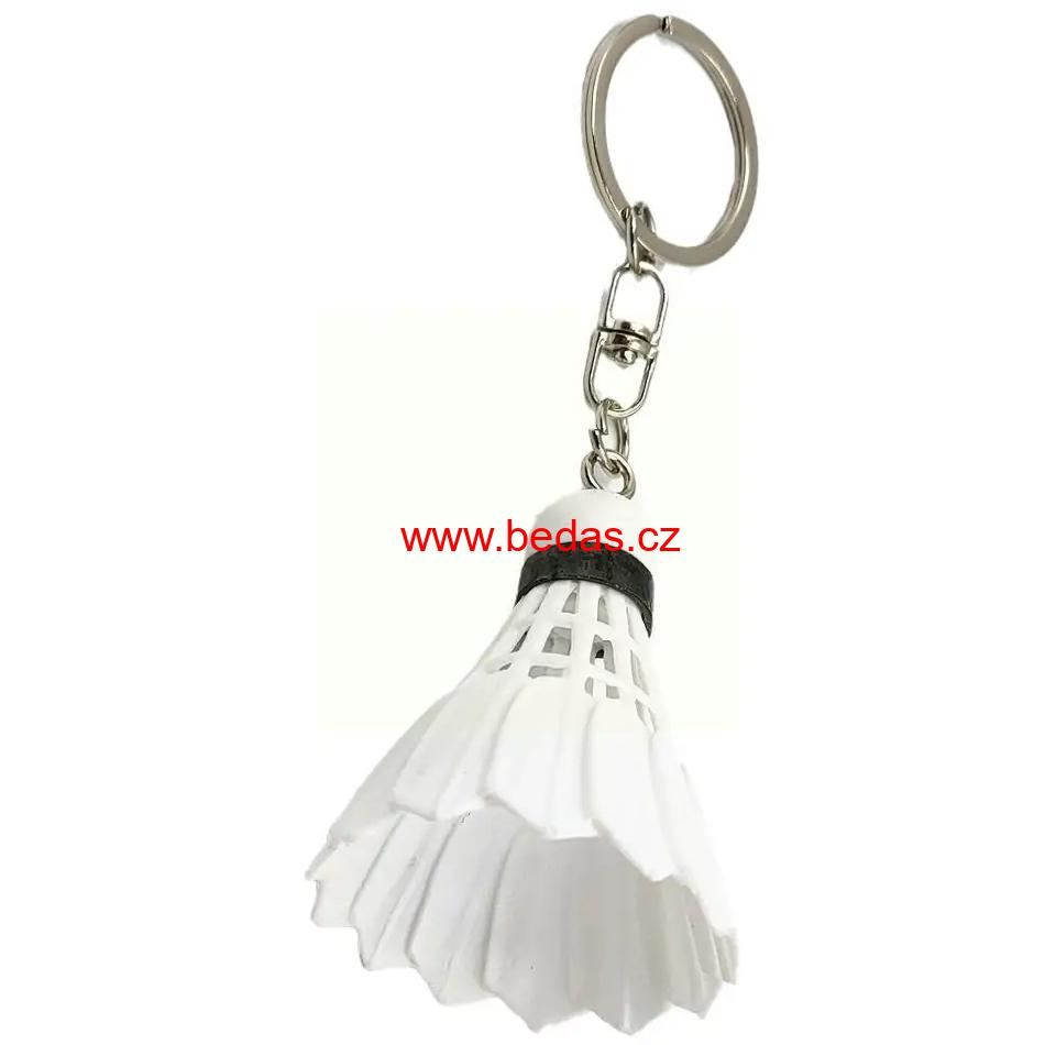 Klíčenka badmintonový míček bílý