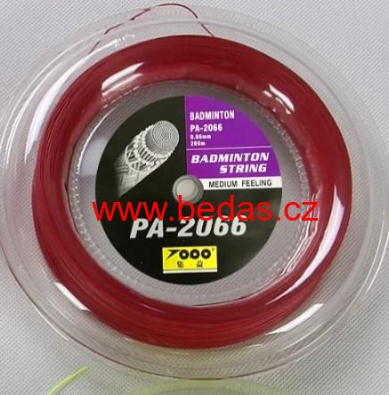 Badmintonový výplet PA 2066 0,66mm 200m červený
