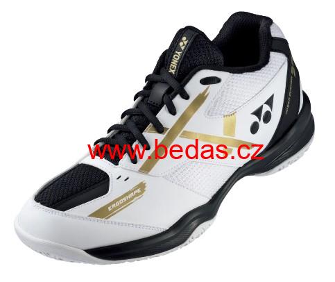 Boty na badminton YONEX PC 39 WIDE WHITE GOLD