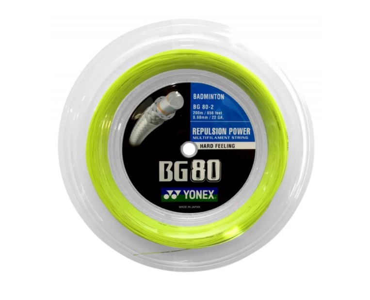 Badmintonový výplet YONEX BG 80 - 0,68mm 200m YELLOW
