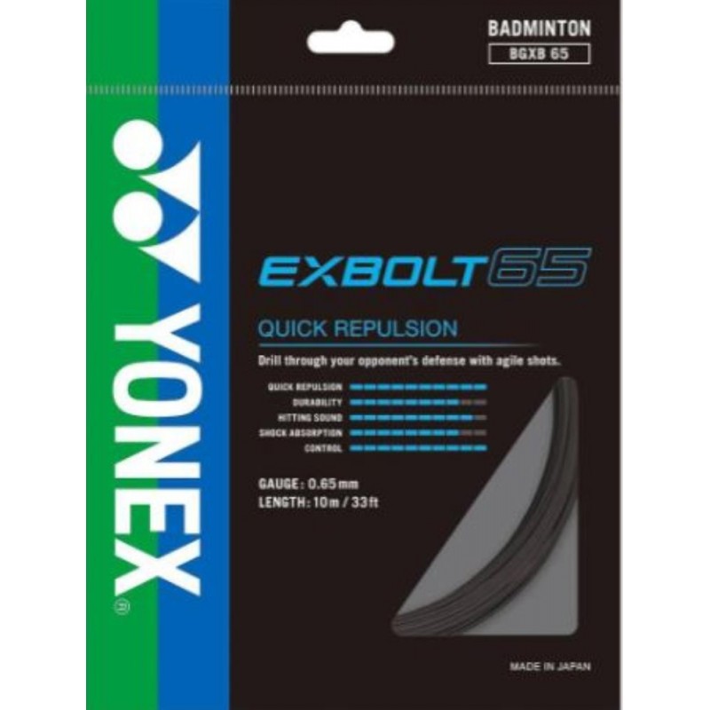 Badmintonový výplet YONEX EXBOLT 65 - 0,65mm 10m BLACK