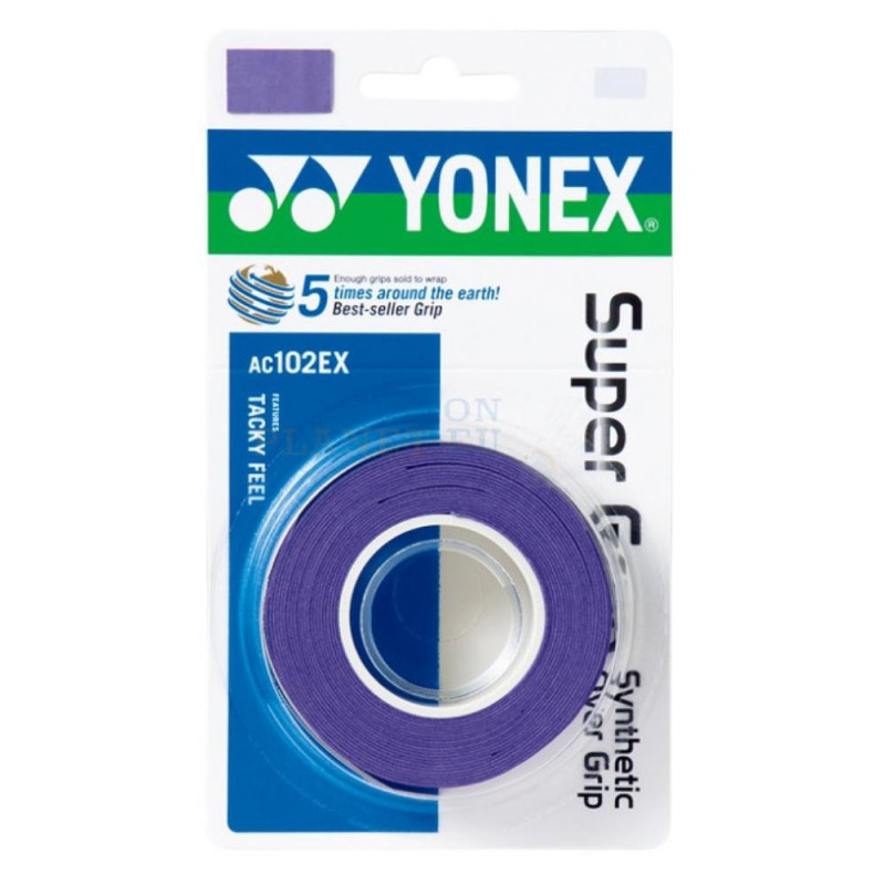 Omotávka na raketu Yonex SUPER GRAP AC102 3 ks PURPLE