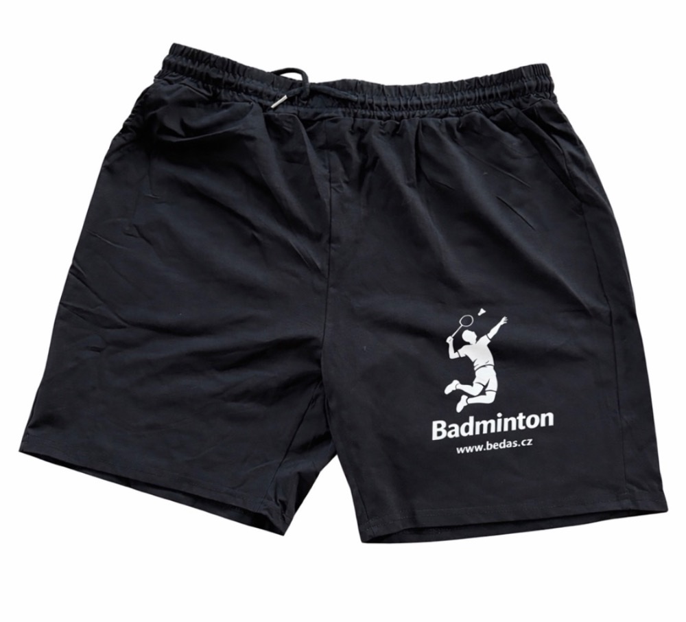 Kraťasy na badminton pánské černé